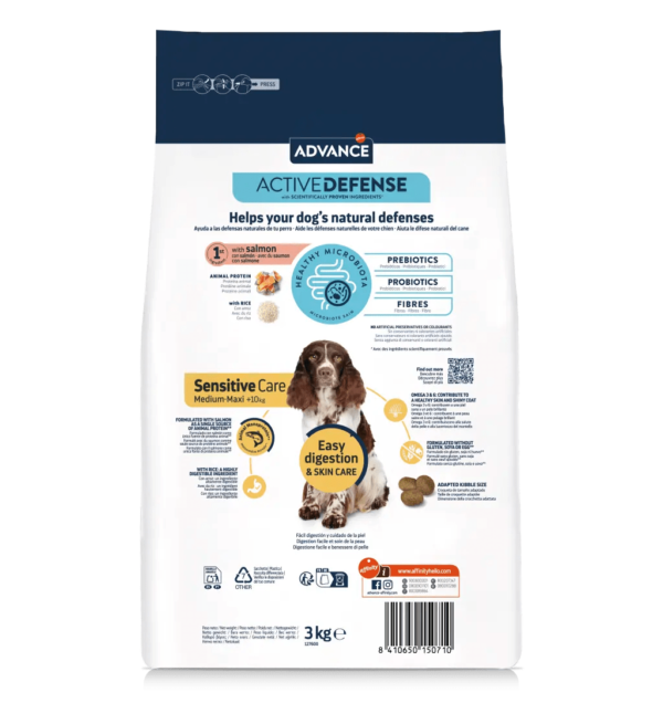 ADVANCE ADULT SENSITIVE CARE MEDIUM/MAXI SALMÃO