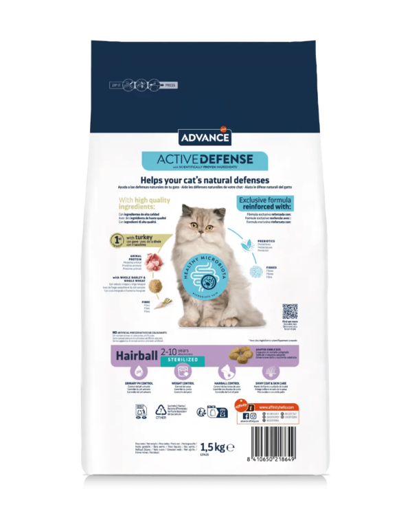 8410650218649_1 ADVANCE CAT STERILIZED HAIRBALL