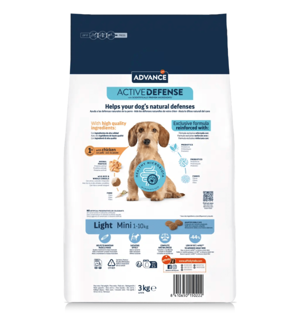 ADVANCE DOG ADULT MINI LIGHT FRANGO