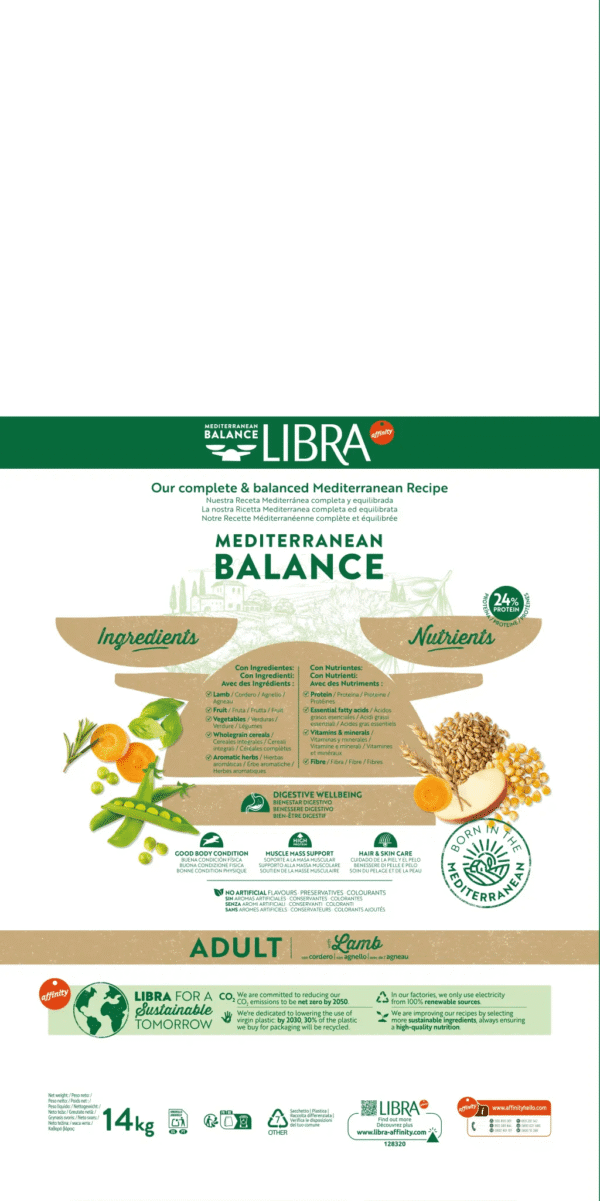 LIBRA CÃO ADULTO CORDEIRO