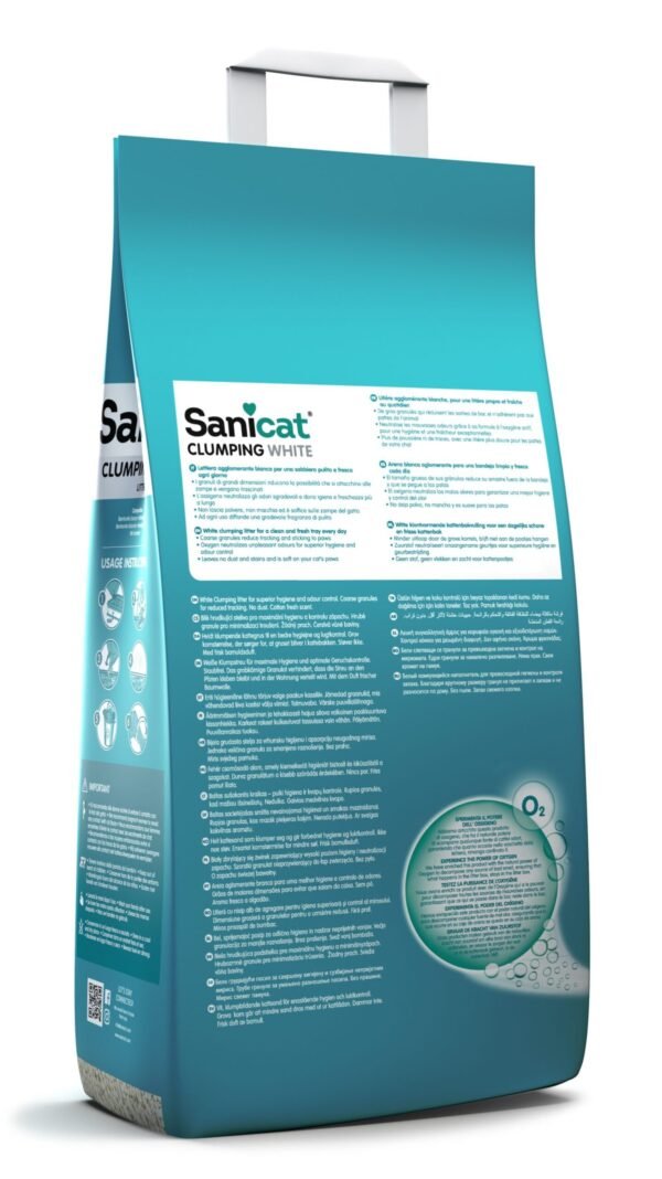 SANICAT CLUMPING WHITE FRAGRANCE FREE