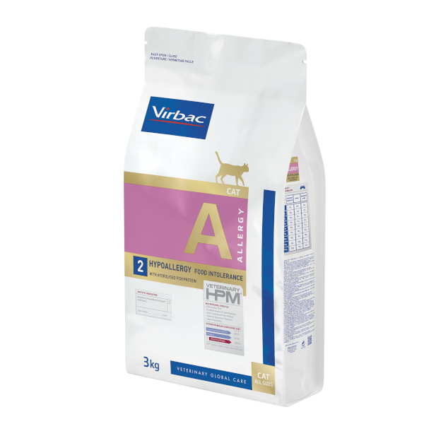 360167_Bag_VET-HPM_Cat-Hypoallergy-2-Fish-3Kg_right VIRBAC HYPOALLERGY CAT - WITH HYDROLYSED FISH PROTEIN