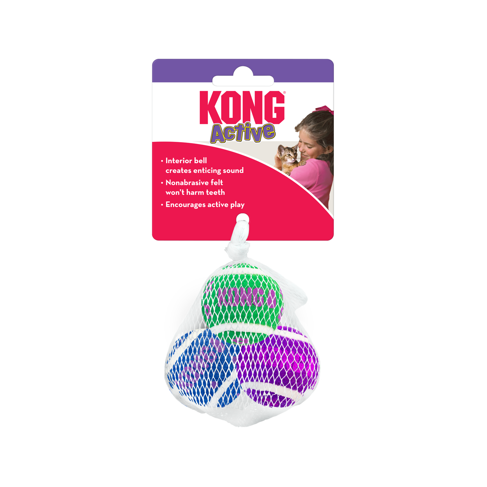 CAT ACTIVE TENNIS BALLS W/BELLS