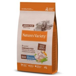 NATURE’S VARIETY DOG GRAIN MED ADULT WHITE FISH
