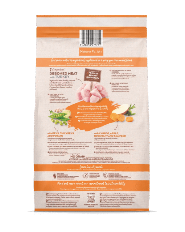NATURE’S VARIETY CAT NO GRAIN STERILIZED TURKEY