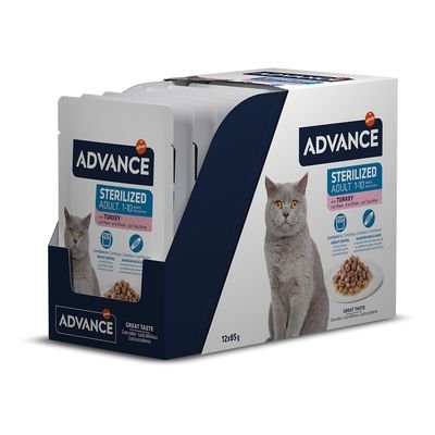 ADVANCE CAT WET ADULT STERILIZED TURKEY