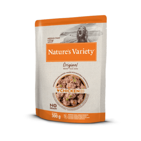 largeImage (23) NATURE'S VARIETY DOG WET ORIGINAL NO GRAIN MEDIUM FRANGO PAT