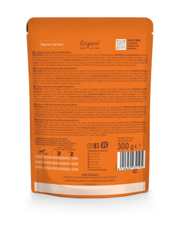 largeImage (24) NATURE'S VARIETY DOG WET ORIGINAL NO GRAIN MEDIUM FRANGO PAT