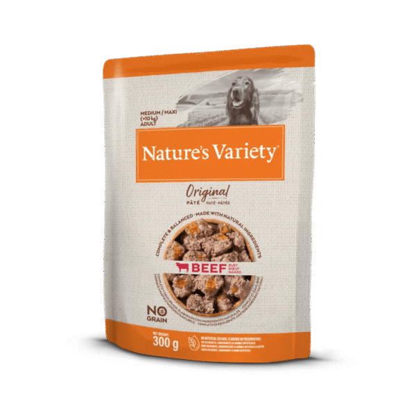 NATURE'S VARIETY DOG WET ORIGINAL NO GRAIN MEDIUM VACA PAT