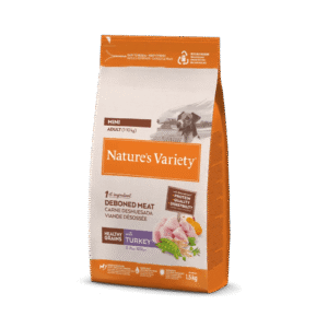 NATURE’S VARIETY DOG GRAIN MINI ADULT TURKEY