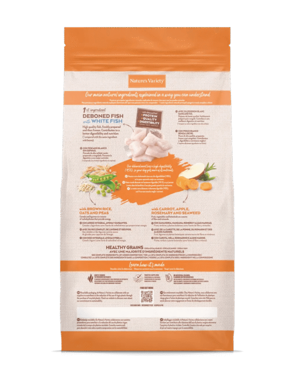 largeImage (5) NATURE’S VARIETY HEALTHY GRAIN ADULT MINI PEIXE BRANCO