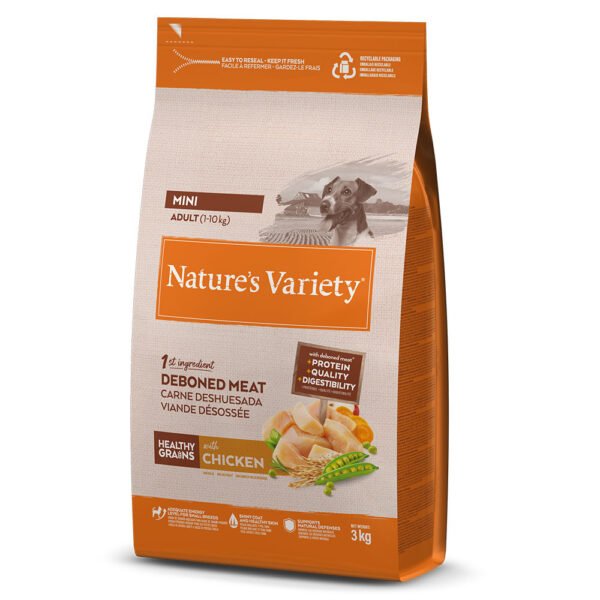 nature-s-variety-healthy-grains-mini-racao-seca-para-cao-adulto-de-porte-pequeno-frango (1) NATURE’S VARIETY HEALTHY GRAIN ADULT MINI FRANGO