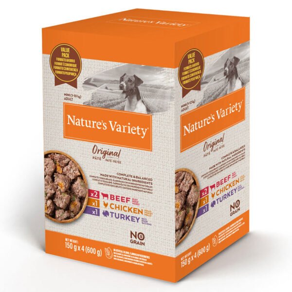 NATURE'S VARIETY DOG WET ORIGINAL NO GRAIN MINI MULTIPACK PAT