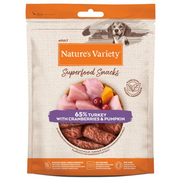 NATURE'S VARIETY DOG SUPERFOOD SNACKS PERU