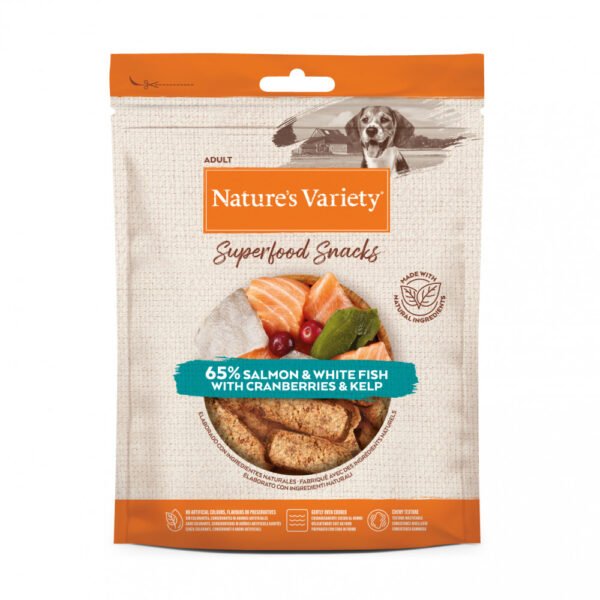 NATURTE'S VARIETY DOG SUPERFOOD SNACKS SALMÃO