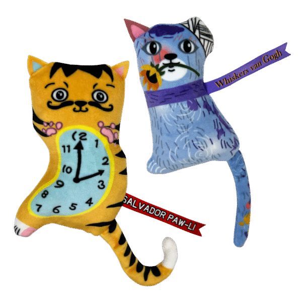 CA112_OFF_PK_1 KONG CAT ARTZ DALI/VAN GOGH 2-PK