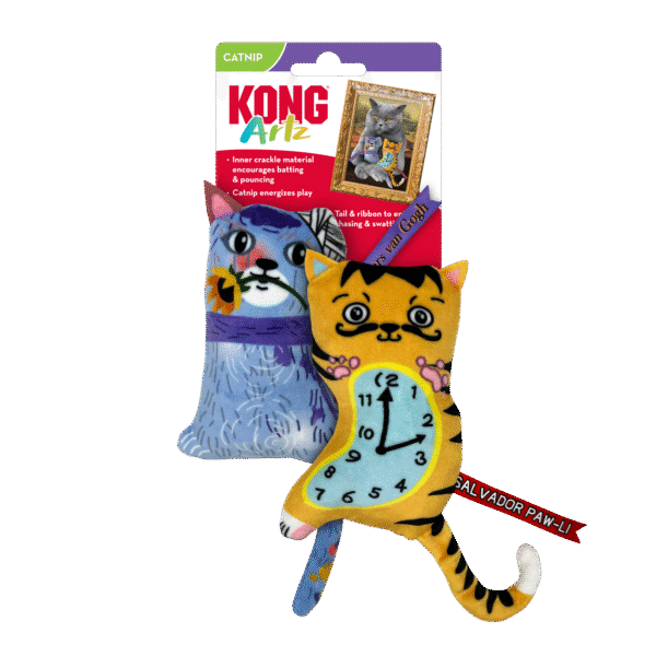 CA112_ON_PK_1 KONG CAT ARTZ DALI/VAN GOGH 2-PK