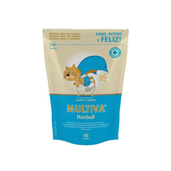 Suplemento alimentar para gatos de qualquer raça, idade e tamanho, formulado em chews altamente palatáveis.