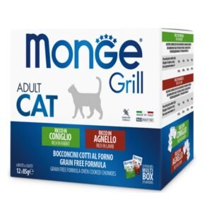 Monge Grill Multibox Gato Coelho & Borrego 12x85 g