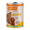 Paté húmido para cão adulto de porte médio e grande, com frango e legumes. Receita sem cereais, completa e equilibrada, ideal para a alimentação diária.